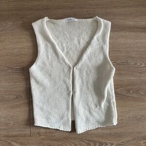Rumored Ivory Knit Vest